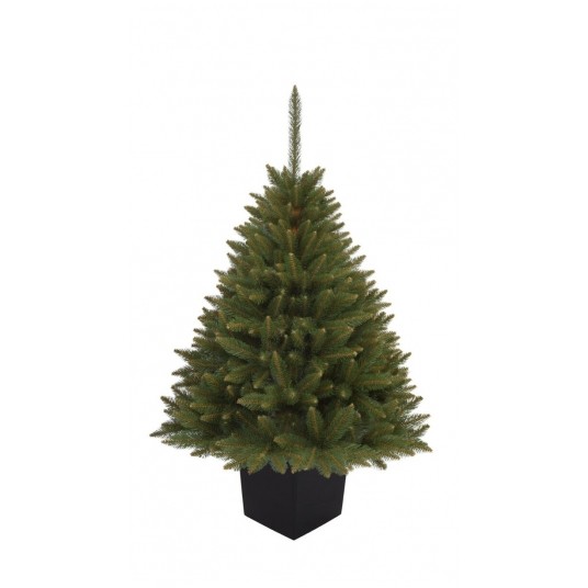 Choinka sztuczna świerk syberyjski w kwadratowej donicy 160 cm -zdjęcie numer 1