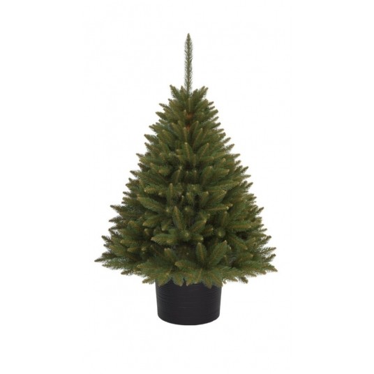 Choinka sztuczna świerk syberyjski w okrągłej donicy 130 cm -zdjęcie numer 1