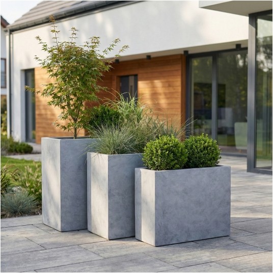 DONICA CERAMICZNA WYSOKA GRAU nr 1 -zdjęcie numer 2