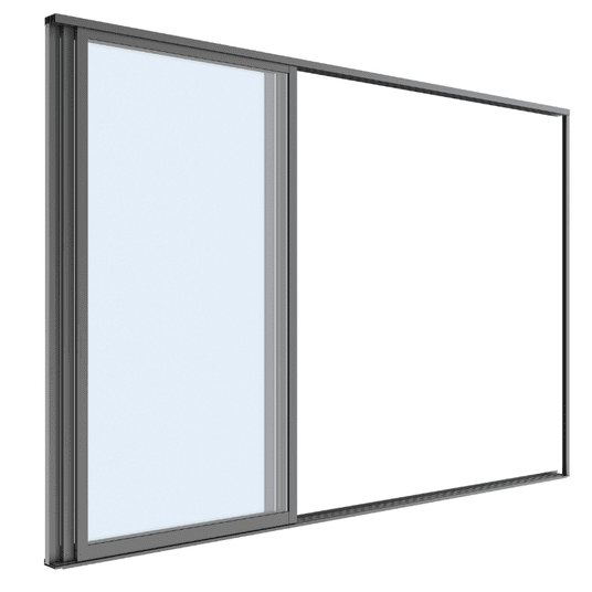 Drzwi przesuwne szklane LUXE 370x238 cm do pergoli 4 m antracytowe -zdjęcie numer 7