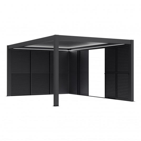 Drzwi przesuwne żaluzjowe 370x258cm do 4m ELITE -zdjęcie numer 5