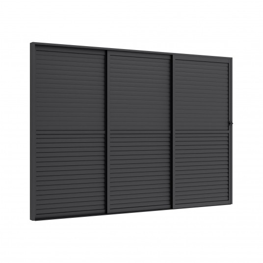 Drzwi przesuwne żaluzjowe 370x258cm do 4m ELITE -zdjęcie numer 1