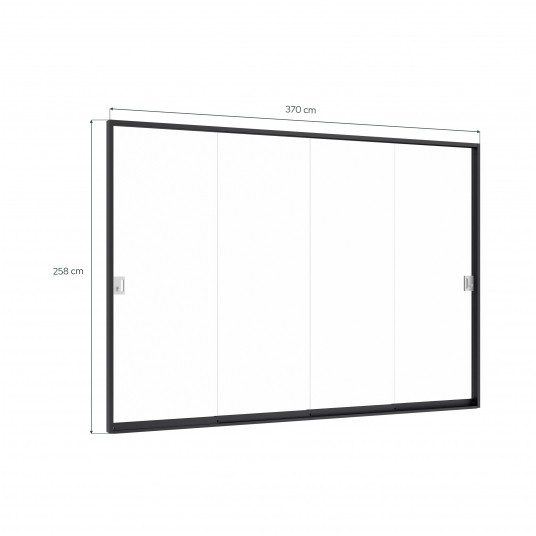 Drzwi szklane bezramowe (Z) 370x258 dla 4m ELITE -zdjęcie numer 7