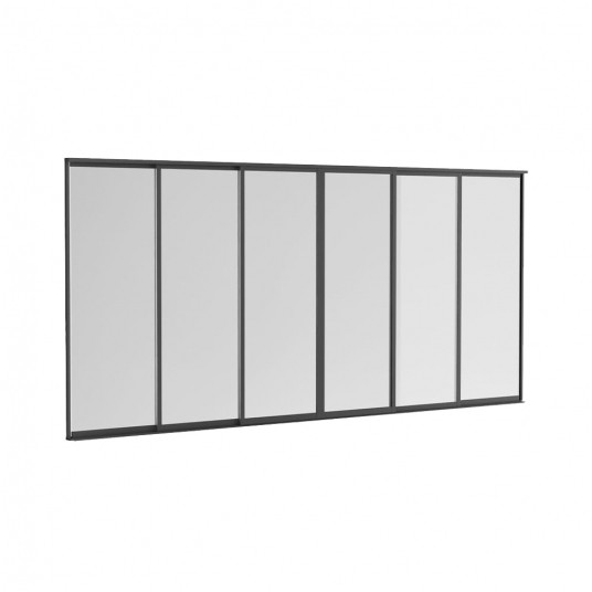 Drzwi szklane z ramami 552x258 dla 6m ELITE -zdjęcie numer 1