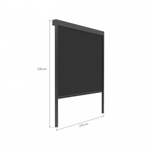 Markiza elektryczna LUXE 270x238cm do 3m antracyt -zdjęcie numer 3