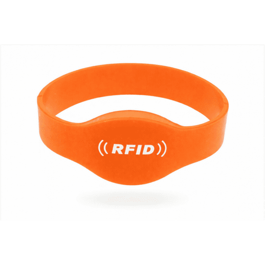 Opaska silikonowa G1 RFID 13.56-65mm-POMARAŃCZ -zdjęcie numer 1
