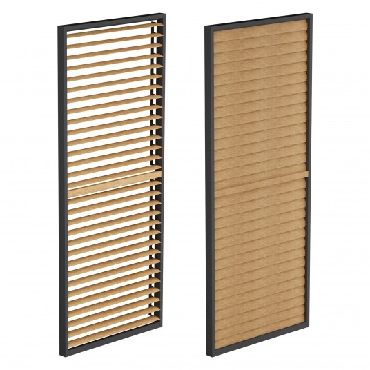 Panel żaluzjowy (R) LUXE 123x238cm do 4m drewno -zdjęcie numer 1