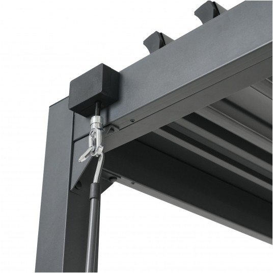 Pergola 3x3x2,3m alu-stal + zasłony i moskitiera -zdjęcie numer 3