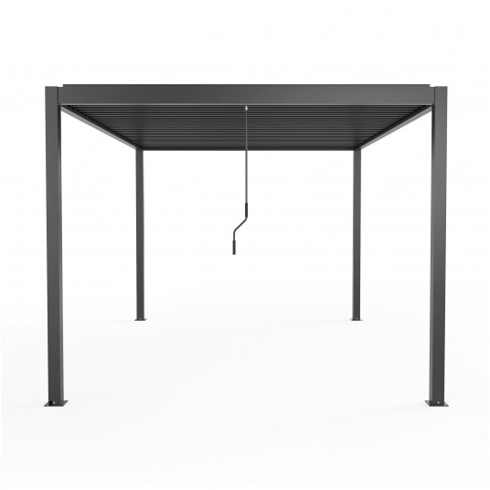 Pergola aluminiowa 3x3x2.3m antracyt -zdjęcie numer 1
