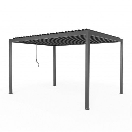 Pergola aluminiowa 3x3x2.3m antracyt -zdjęcie numer 5