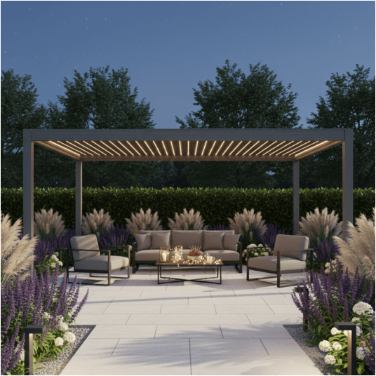 Pergola elektryczna z LED moduł 410x200x280 ELITE -zdjęcie numer 2