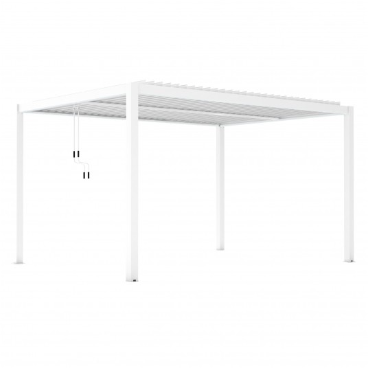 Pergola LUXE 3x4x2.5m biała z LED -zdjęcie numer 5