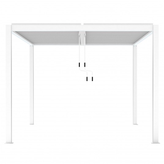 Pergola LUXE 3x4x2.5m biała z LED -zdjęcie numer 1
