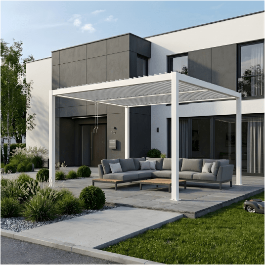 Pergola LUXE 3x4x2.5m biała z LED -zdjęcie numer 2