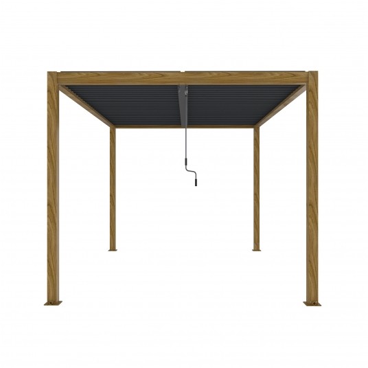 Pergola LUXE 3x4x2.5m drewno v2 z LED -zdjęcie numer 1