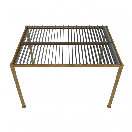 Pergola LUXE 4x4x2.5m drewno v2 z LED -zdjęcie numer 2
