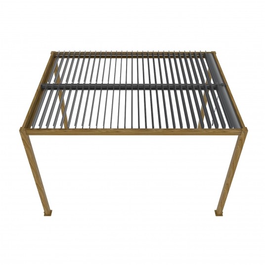 Pergola LUXE 4x4x2.5m drewno v2 z LED -zdjęcie numer 4