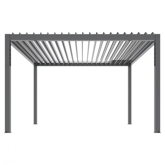 Pergola tarasowa Luxe 4x4x2.5 m antracytowa z LED i elektrycznym dachem -zdjęcie numer 17