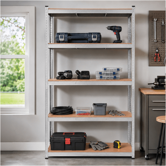 Regał magazynowy G 120x45x180 cm 5 półek 300 kg/półkę -zdjęcie numer 3