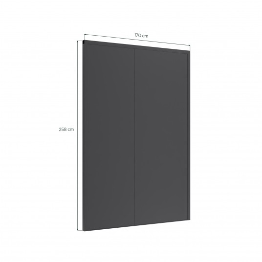 Ściana stalowa 175 × 258 cm ELITE do pergoli i carportu -zdjęcie numer 4