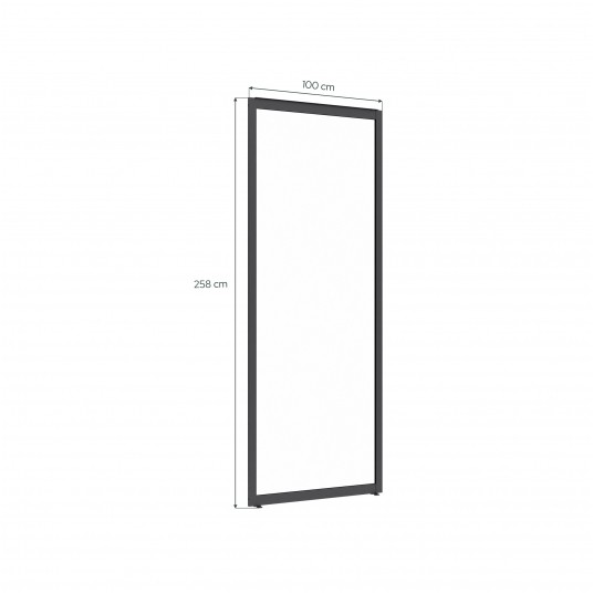 Ściana szklana 100 × 258 cm ELITE do pergoli i carportu -zdjęcie numer 6