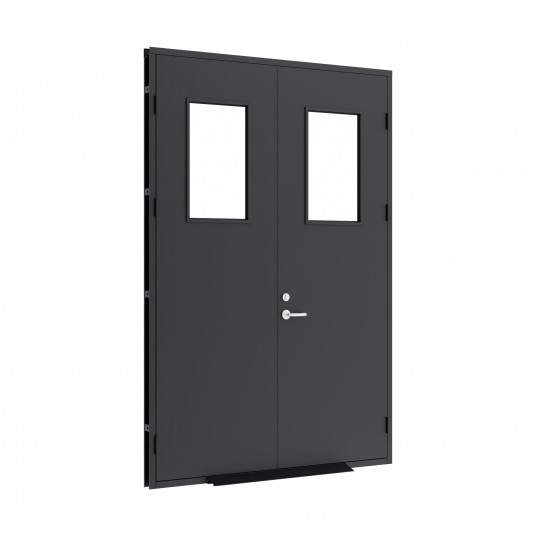 Stalowe drzwi z oknami z PC 175x258 ELITE -zdjęcie numer 3