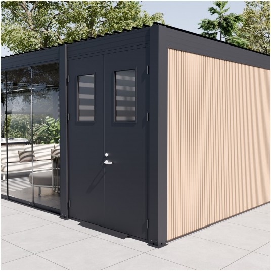 Stalowe drzwi z oknami z PC 175x258 ELITE -zdjęcie numer 6