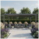Pergola elektryczna z LED moduł 410x200x280 ELITE -zdjęcie numer 3