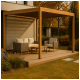 Pergola LUXE 4x4x2.5m drewno v2 z LED -zdjęcie numer 4