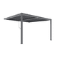 Pergola ogrodowa LUXE przyścienna 3x3x2,5 m antracyt z LED -zdjęcie numer 1