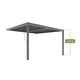 Pergola ogrodowa LUXE przyścienna 3x3x2,5 m antracyt z LED -zdjęcie numer 5