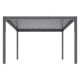 Pergola tarasowa Luxe 4x4x2.5 m antracytowa z LED i elektrycznym dachem -zdjęcie numer 16