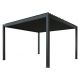 Pergola tarasowa Luxe 4x4x2.5 m antracytowa z LED i elektrycznym dachem -zdjęcie numer 1