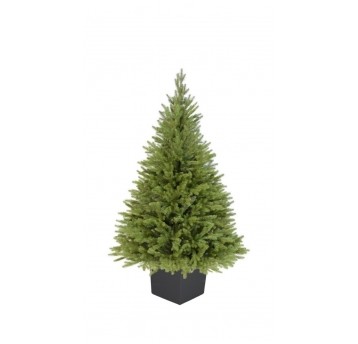 Choinka sztuczna świerk kaukaski w kwadratowej donicy 160 cm