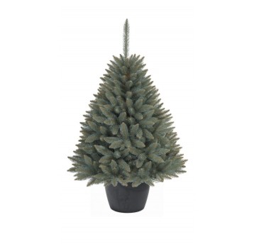 Choinka sztuczna świerk srebrny w okrągłej donicy 110 cm