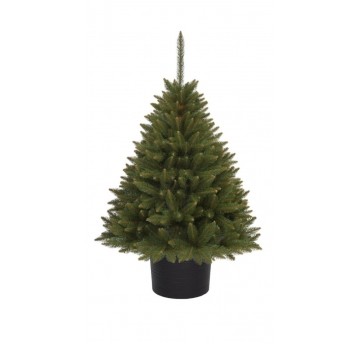 Choinka sztuczna świerk syberyjski w okrągłej donicy 110 cm