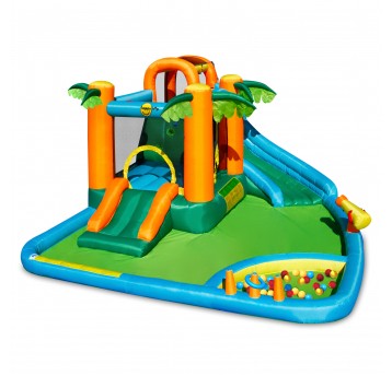 Dmuchany plac zabaw Oaza z piłeczkami i zjeżdżalnią wodną