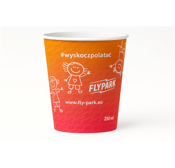 Ekologiczny Kubek Papierowy FlyPark 250 ml