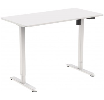 Elektryczne biurko z regulacją wysokości białe