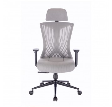 Fotel biurowy Avery ergonomiczny jasnoszary