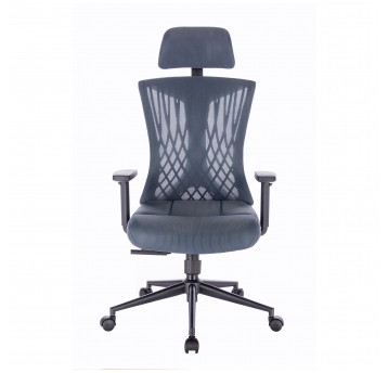 Fotel biurowy Avery ergonomiczny szaroniebieski