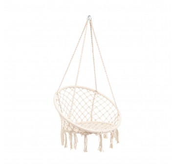 Fotel wiszący Brasil Hoop beżowy