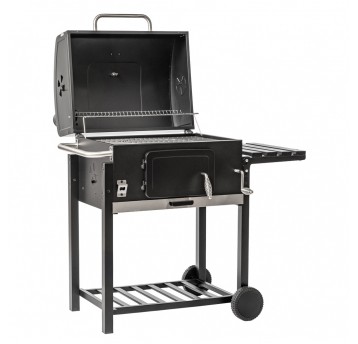 Grill węglowy MIR4525K z kominem w pokrywie