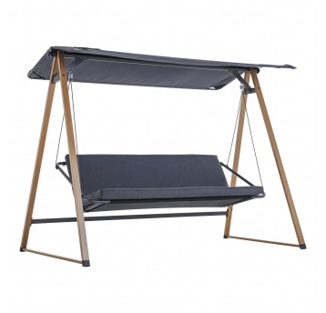 Huśtawka ogrodowa Herning z daszkiem