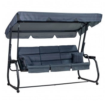 Huśtawka ogrodowa Ines B z moskitierą antracytowa