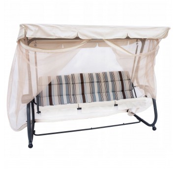 Huśtawka ogrodowa Ines z moskitierą