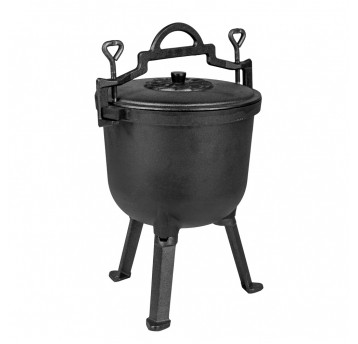 Kociołek żeliwny 5L w kolorze czarnym