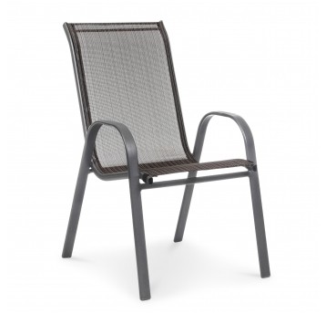 Krzesło ogrodowe Arkadia brązowo-szare