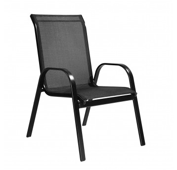 Krzesło ogrodowe Arkadia czarne