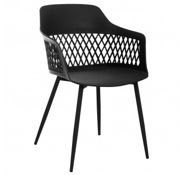 Krzesło ogrodowe Lucia czarne